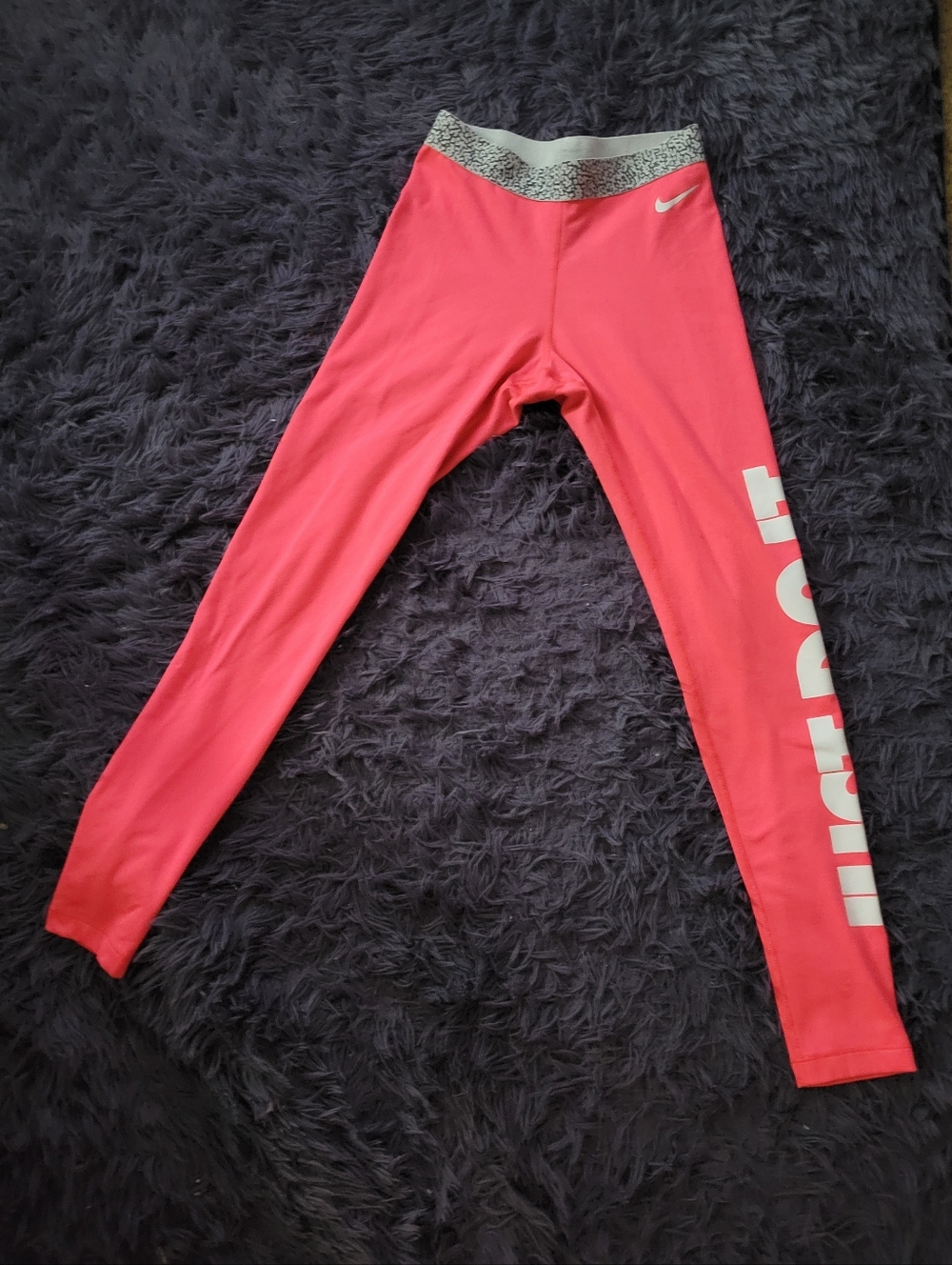 Nike Pink 'Just Do It' Leggings